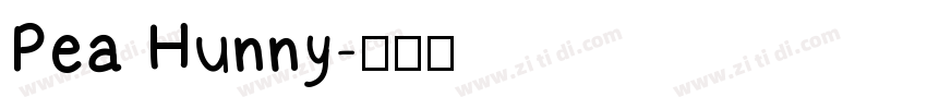 Pea Hunny字体转换
